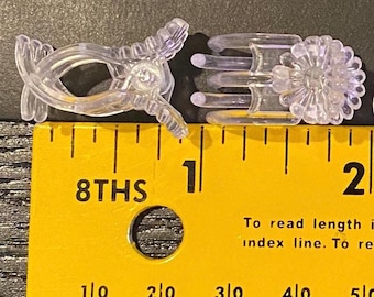 Plant Clips for Stakes / Trellis, Clear - Transparent
