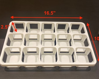 WHITE Carrying Tray for 3 inch Self Watering Pot, Tray for Pots up to 3 inches