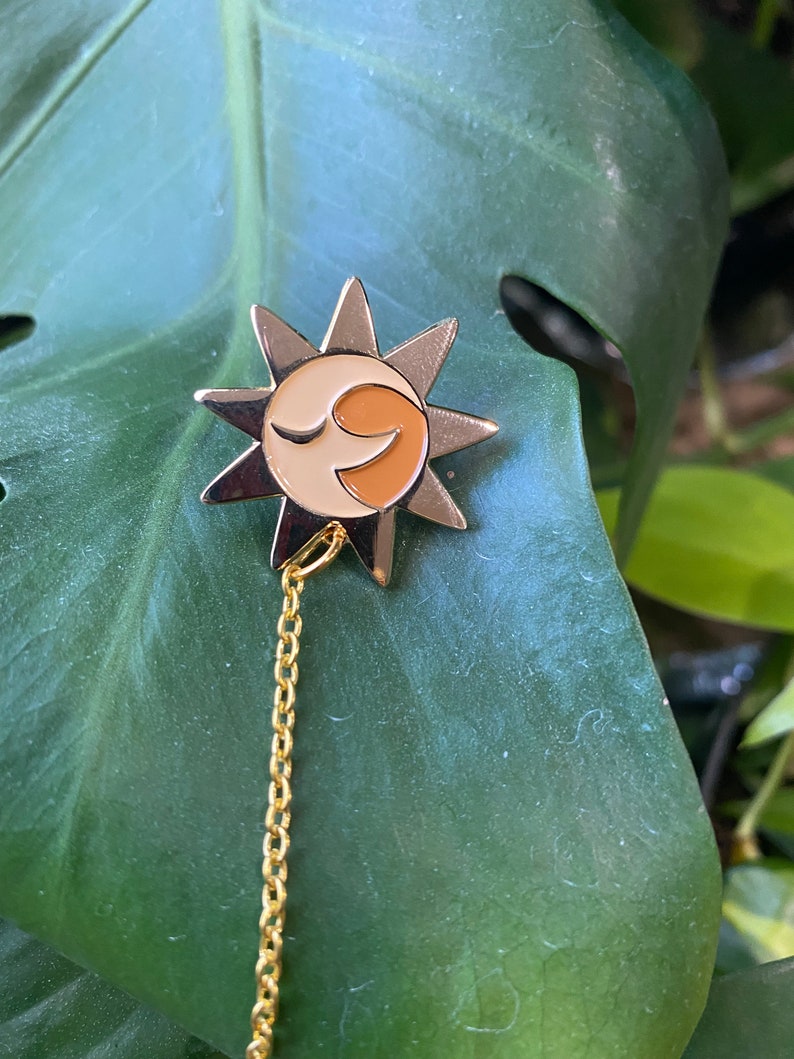 FNAF Security Breach Sun and Moon Collar Pins Etsy New Zealand