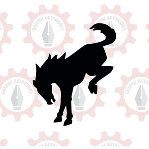 Bronco Horse Vinyl Decal Sticker | Choose your colors and size!