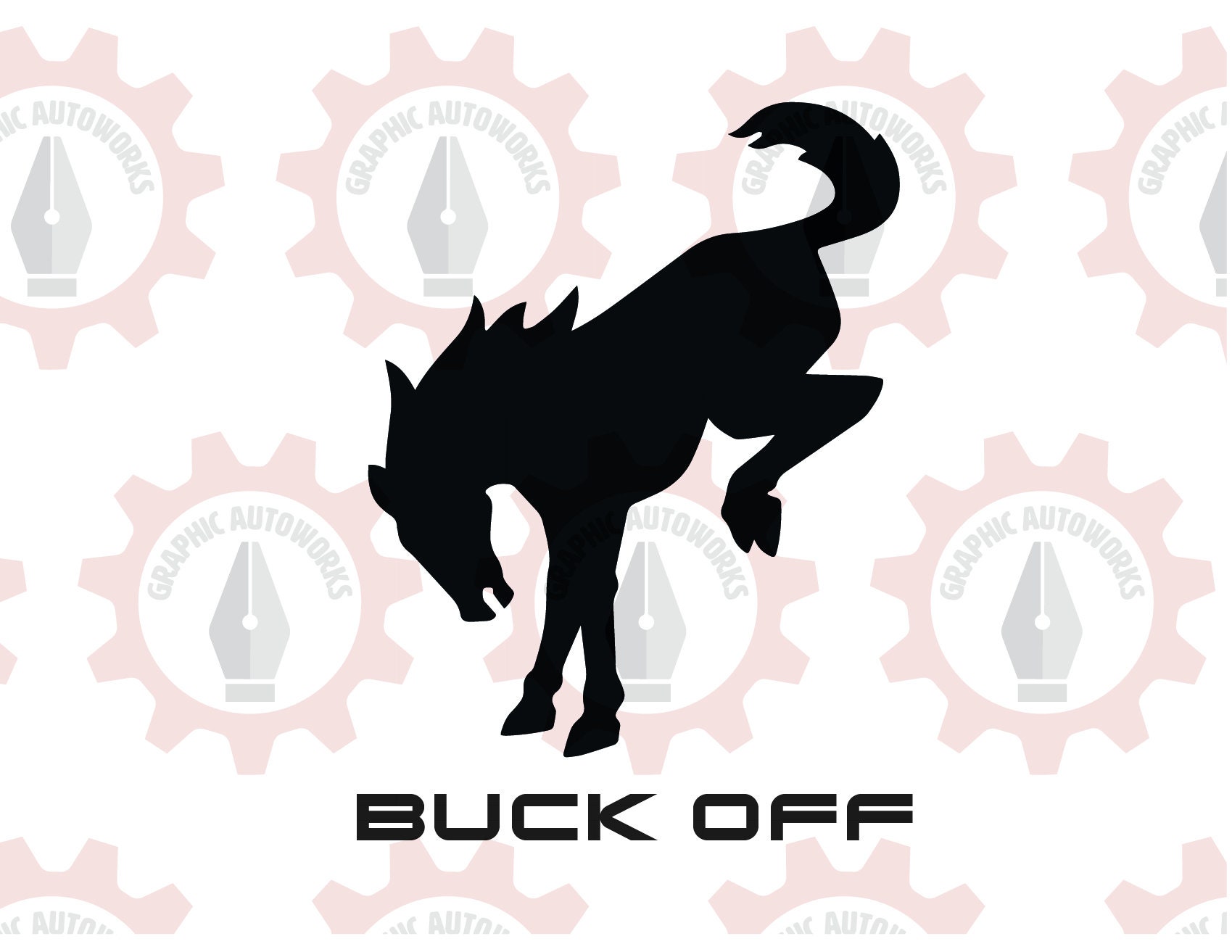 Bronco Buck off Horse Vinyl Decal Sticker | Choose Your Colors and Size ...