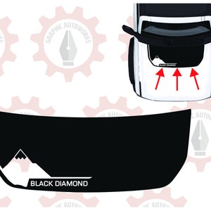 2021-2025 Ford Bronco Hood with Black Diamond Cut Out or Color Inlay
