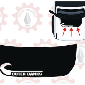 2021-2025 Ford Bronco Hood with Outer Banks North Carolina Cut Out or Color Inlay