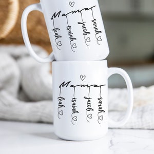Mom mug personalized mom mug with names custom mom mug Mother&#39;s Day gift Mother&#39;s Day mug gifts for mom gifts for nana