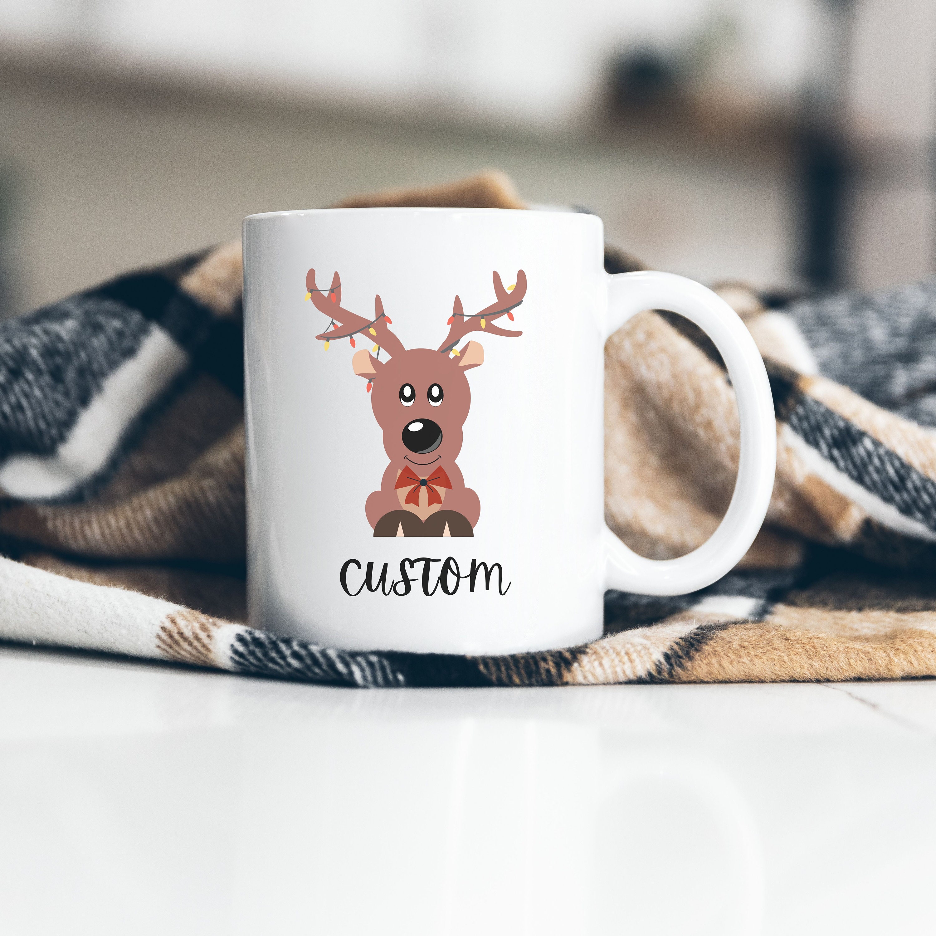16oz. Reindeer Ceramic Mug by Celebrate It™