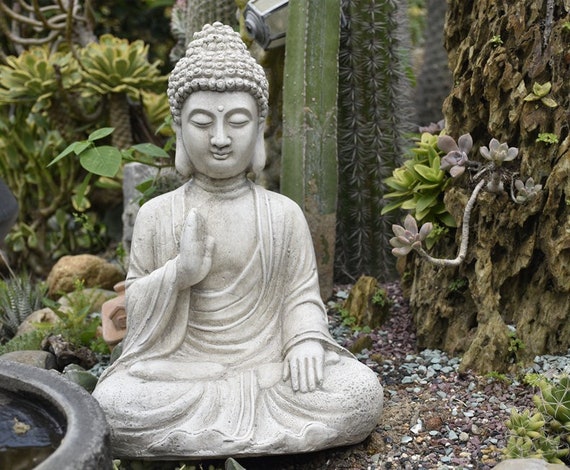 Buddha Statue Outdoor Buddha Statue Buddha Ornament and Decoration Buddha  Gift Smile Buddha meditation Decor & Display 