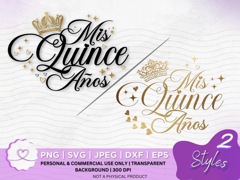 Mis Quince Anos Svg Mis Quince Jpeg Quinceanera Svg Mis - Etsy