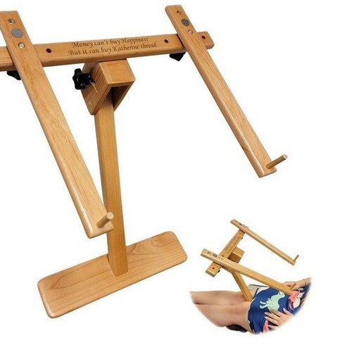 Cross Stitch Lap Stand Needlework Wood Stand Adjustable Etsy