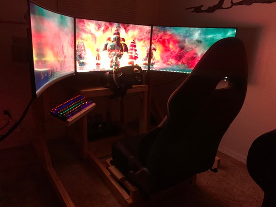 3d game machine sim racing cockpit