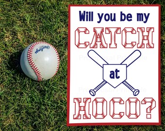 Idee voor honkbal-homecoming 'Wil je mijn vangst zijn bij hoco?' eenvoudige ideeën voor hoco-aanzoekborden
