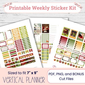 Meet Me at the Apple Orchard I Printable Weekly Planner Sticker Kit