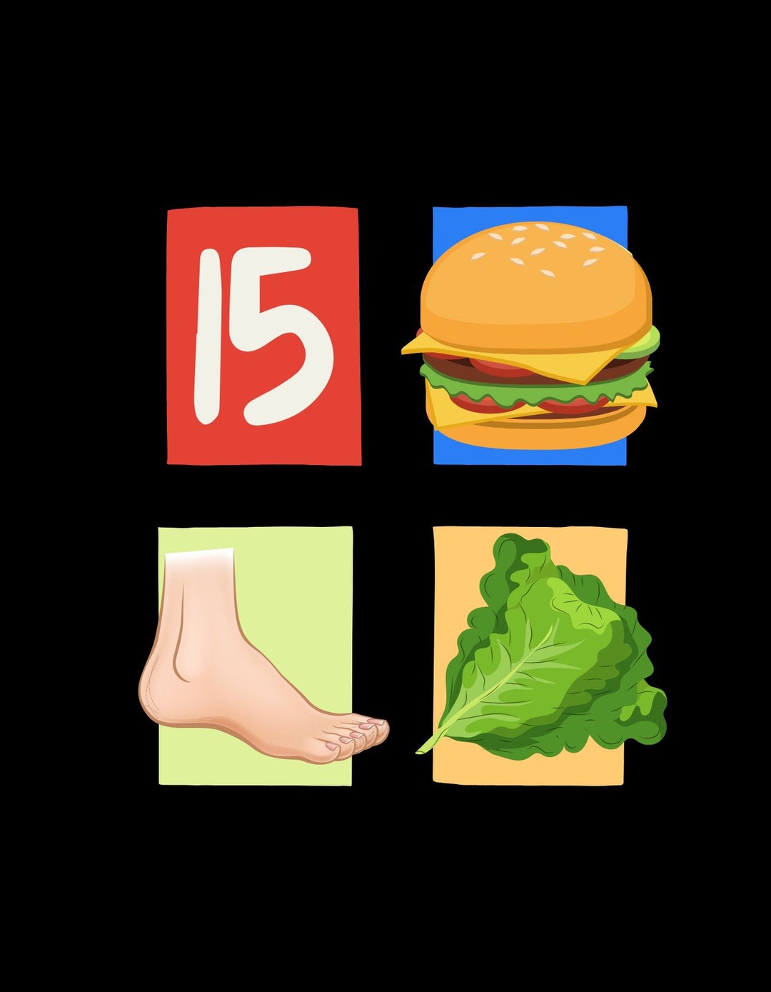 Number 15 Burger King Foot Lettuce Digital Image Download Etsy