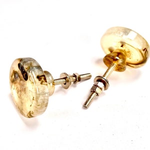 Resin and Wood Drawer Knob – Handmade Round Cabinet Pull | Boho Rustic Hardware for Dressers, Vanities, Kitchen & Home Decor