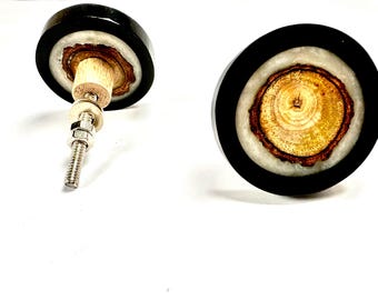 Cabinet resin Knobs | Resin and wood knobs|Drawer Closet Dresser Wardrobe Furniture Door| Nuts & Bolts Included