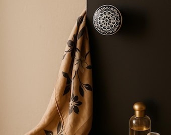 Mandala Ceramic Knob – Cabinet & Drawer Pull 10 knob Set