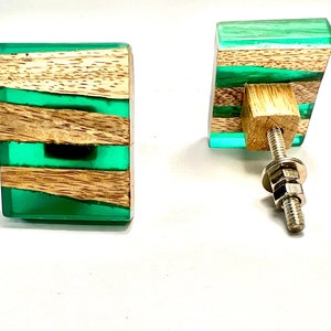 of Cabinet resin Knobs | Resin and wood knobs|Drawer Closet Dresser Wardrobe Furniture Door| Nuts & Bolts Included