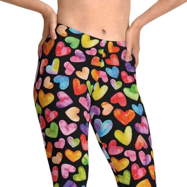 Blue Hearts on Heart Leggings main image 0