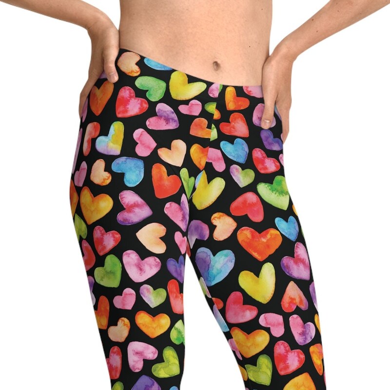 Heart Floral Leggings main image 1