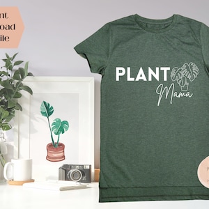 Download Plant Mama SVG e PNG, sublimação Plant Mom, arquivos de corte de silhueta Cricut, download instantâneo, download digital