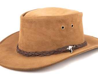 Chapeau en cuir véritable de l’Outback australien