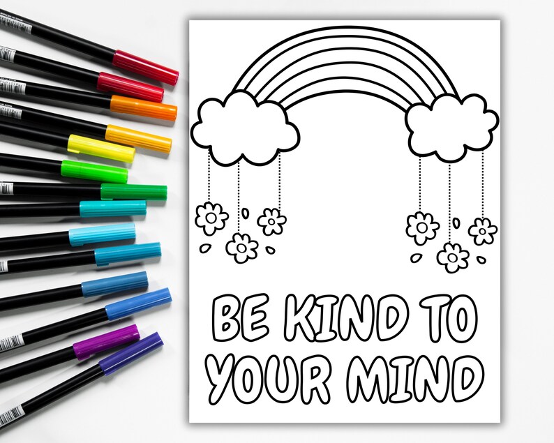 Mental Health Coloring Page Printable - Il 794xN.6057085542 2kih