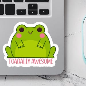 Sticker totalement génial, Sticker grenouille mignonne, totalement génial
