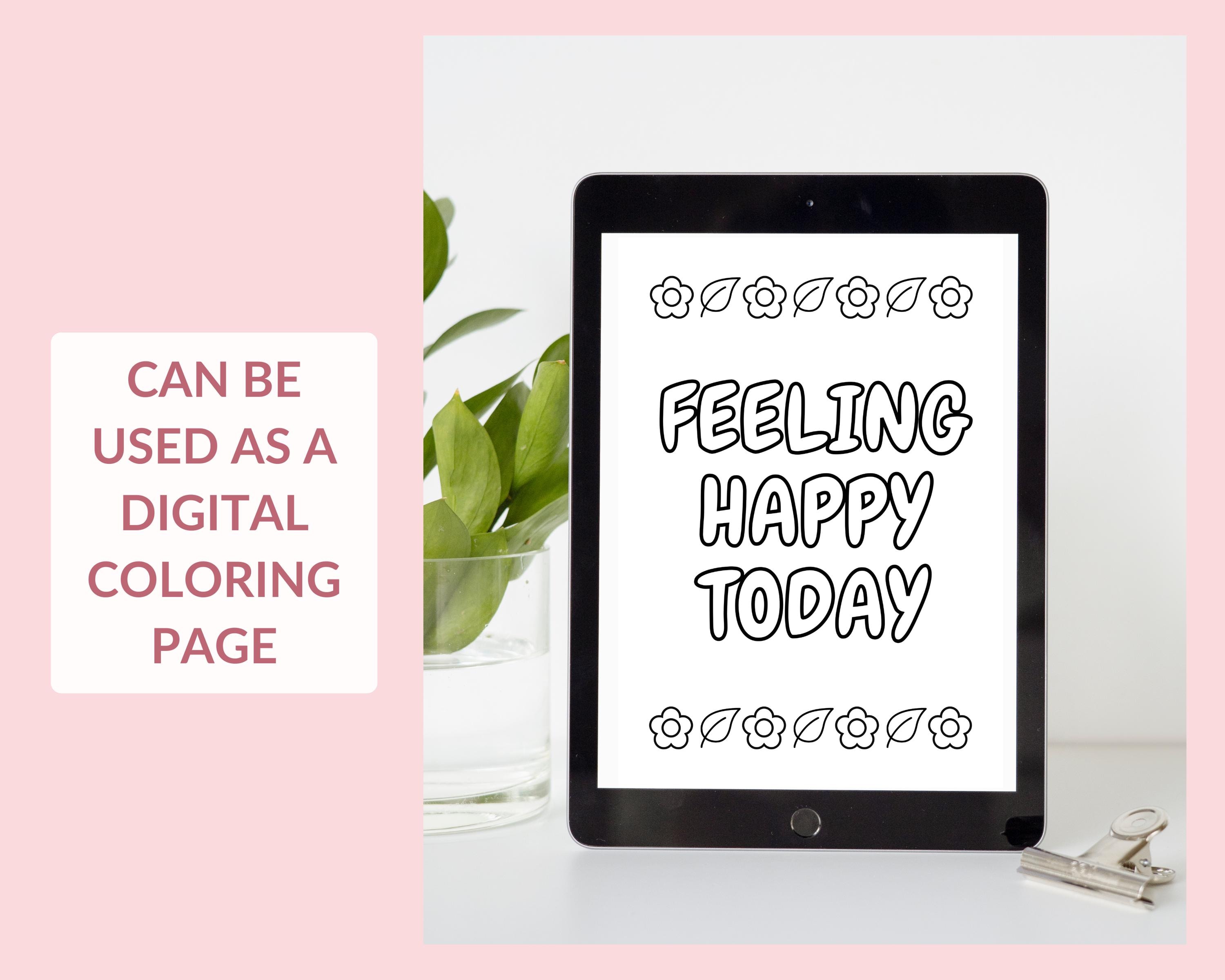 Simple Journal Coloring Pages A5 Journal Coloring Page Bundle, Simple Adult Coloring (PDF Pattern ...
