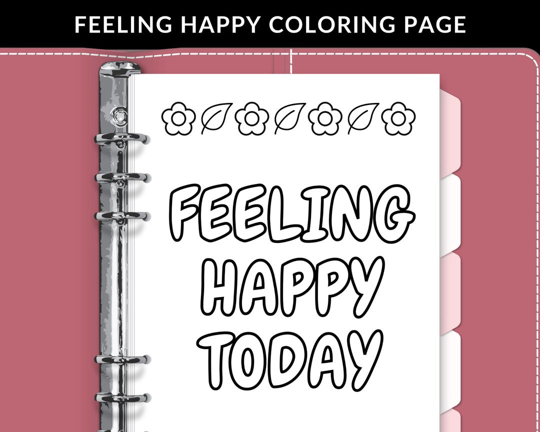 Simple Journal Coloring Pages A5 Journal Coloring Page, Stress Relief, Self Care (digital Download ...