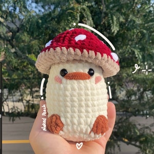 Mushroom Duck - Crochet Plushie