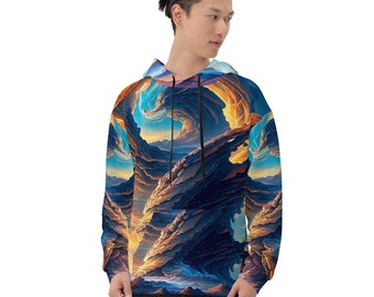 Unknown Planet, All Over Print Unisex Hoodie, Hooded Sweatshirt, 3D Graphic Shirt