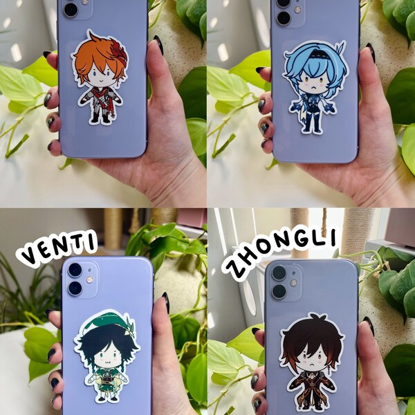 Genshin Impact Chibi Character Stickers