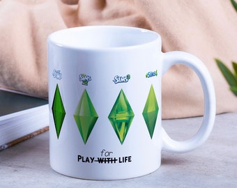 I'm The Sims Addict White Mug Custom Printed Funny Tea Cup Gift