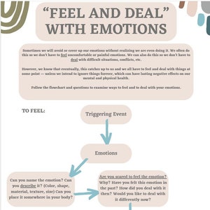 Feel and Deal Emotions Worksheet