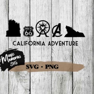SVG, adventure, california  Digital Download, PNG and SVG cut file, minnie, mickey digital download, family trip