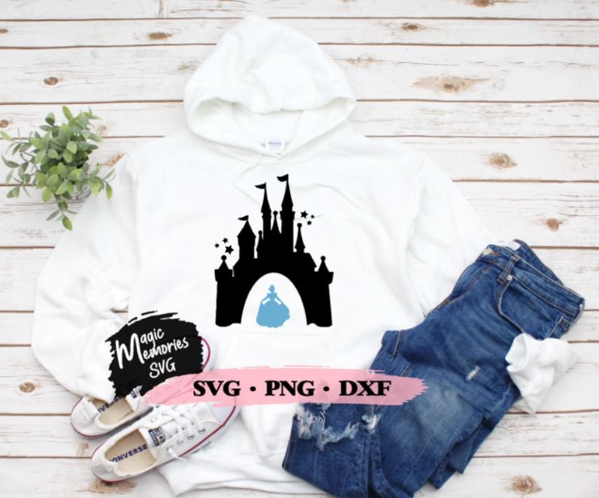 Mickey Princess Castle Digital Download SVG PNG and DXF Cut | Etsy