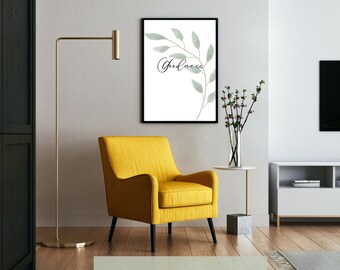 Fruit of the Spirit Wall Art Set | Printable Digital Download | Galatians 5:22-23 Bible Verse Home Decor | Modern Minimalist Set