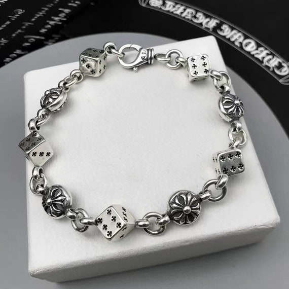 Buy Chrome Hearts Dice Cross Bracelet Chrome Hearts Style Online