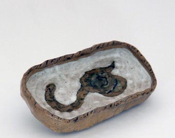 Hand Painted Ceramic Dish for Storage
