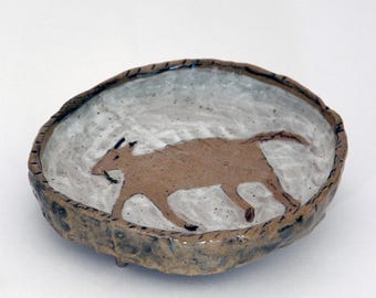 Hand Painted Ceramic Dish for Storage
