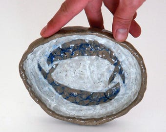 Hand Painted Ceramic Dish for Storage