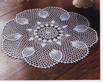 Crochet Lace Decoration Japanese Pattern Crochet Table Runner Pattern Crochet Creations for Home Decoration Crochet Lace PDF download