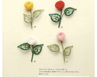 Tatting Pattern Japanese Pattern Ebook Tatting Lace flowers Digital Download Handmade Ebook Tatting  flowers Creations Tutorial pdf download