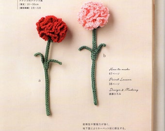 Crochet Pattern Japanese Pattern Ebook Crochet Lace flowers Digital Download Handmade Ebook Crochet  flowers Creations Tutorial pdf download