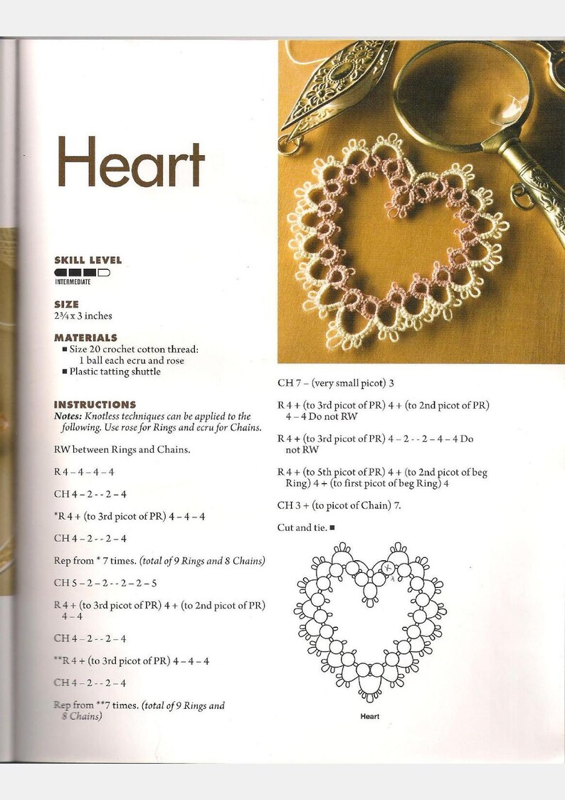 Tatting Pattern Vintage Tatting Pattern English Lace Tatting Tatting