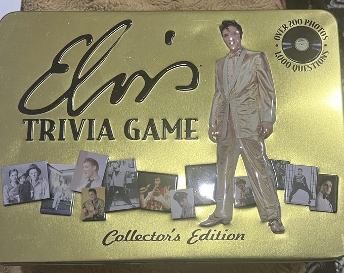 Elvis Presley Trivia Game Collectors Edition - Etsy Australia