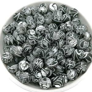 Silicone Print Beads: 50/100-Piece Bulk Food Grade Beads, BPA Free (12-15mm
