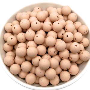 15mm Dotted Melon Silicone Beads: Bulk Food Grade DIY Craft