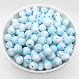 12mm Wavy Silicone Beads: BPA-Free Food Grade - 50/100 Piece Bulk