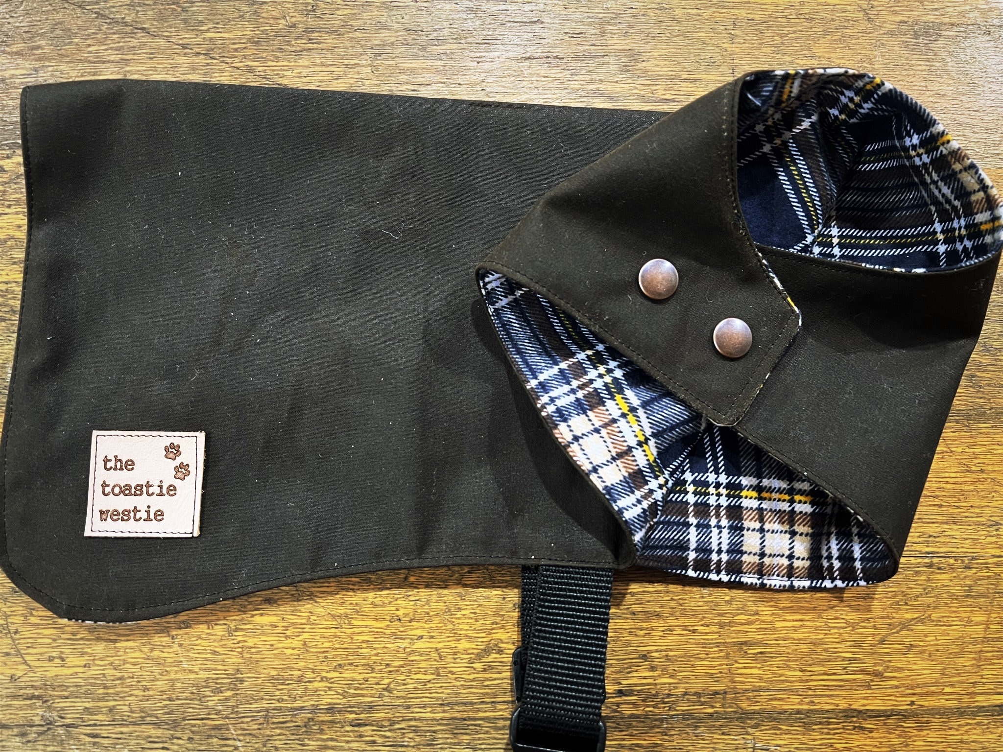 Dog Raincoat Oilskin Dog Coat Wet Weather Fully Lined Made to Measure