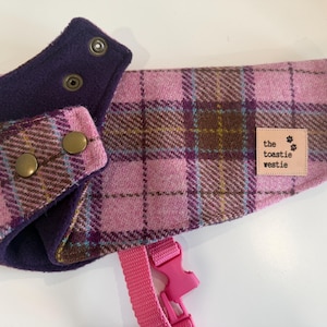 Dog coat fits x small dog, Authentic Harris Tweed made in Australia